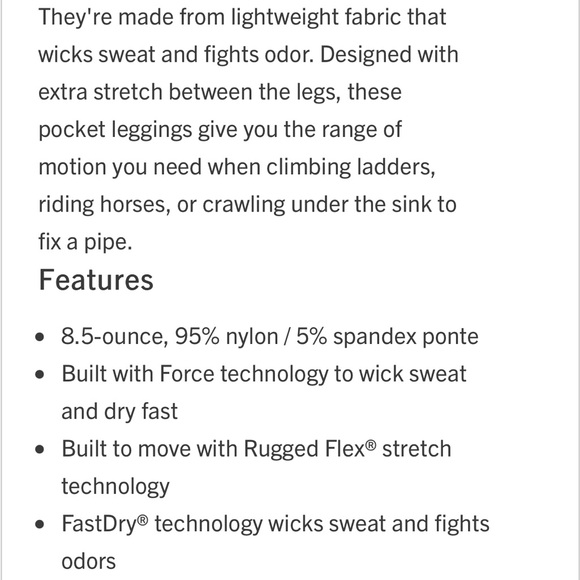 Carhartt Black Leggings for Women - Picture 14 of 16